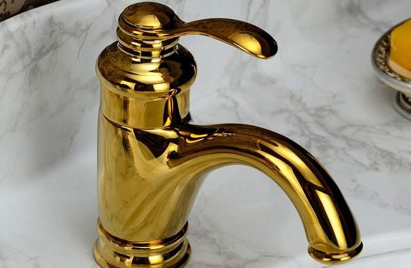  The price of gold bathroom taps from production to consumption 